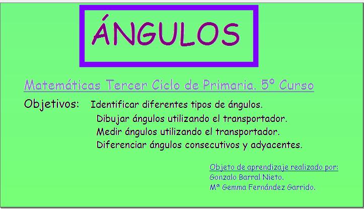 Ángulos | Recurso educativo 33220