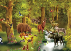 Puzzle Nivel 3: Animales del bosque | Recurso educativo 34315