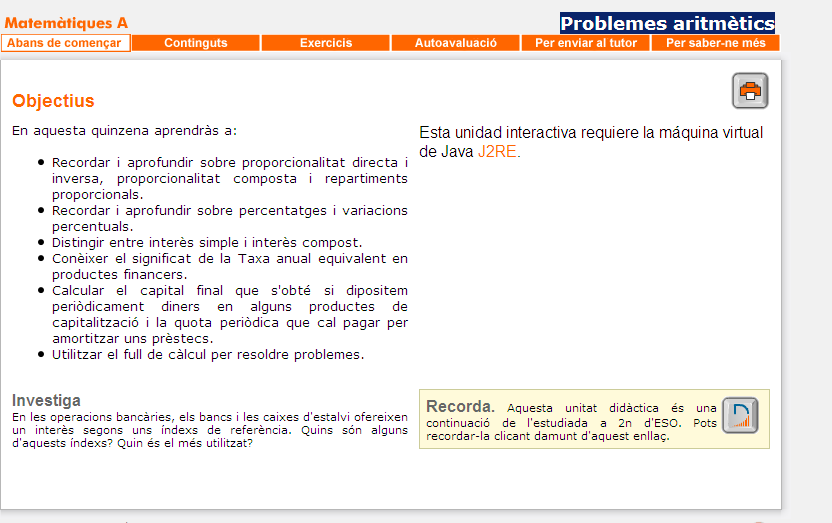 Problemes aritmètics | Recurso educativo 34818