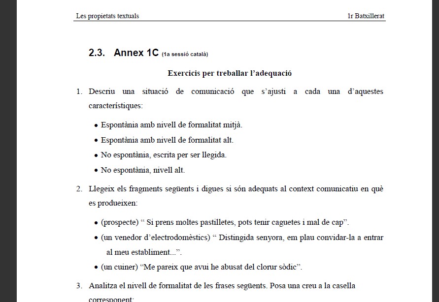 Les propietats textuals | Recurso educativo 34983