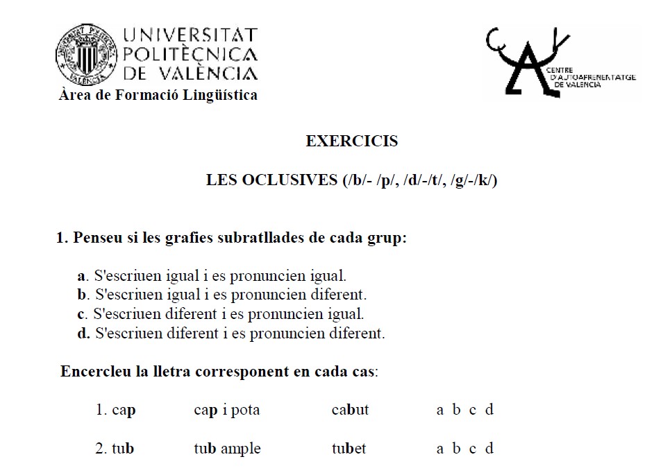 Les oclusives | Recurso educativo 35101