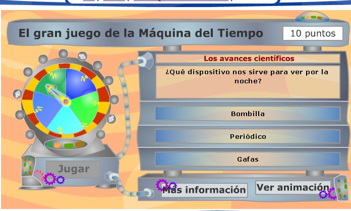 El trivial de la Máquina del tiempo | Recurso educativo 35630