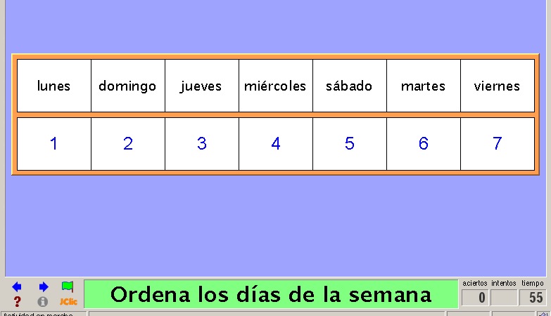 Los días de la semana y los meses del año | Recurso educativo 36287