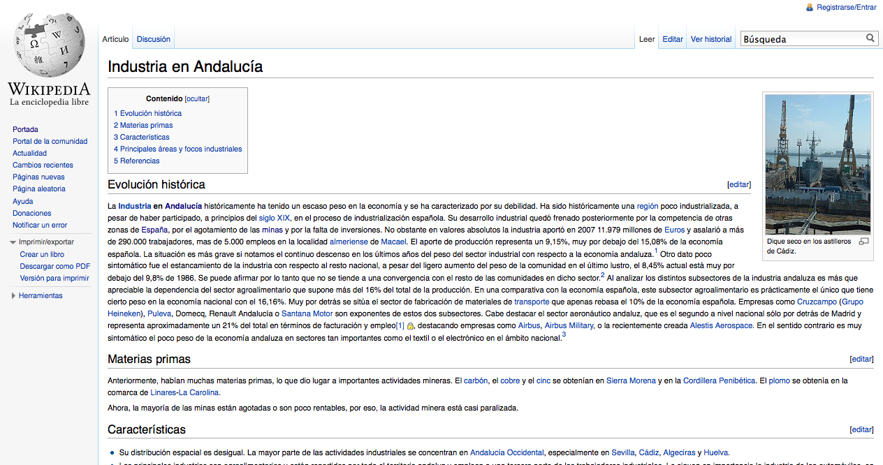 Industria en Andalucía | Recurso educativo 36549