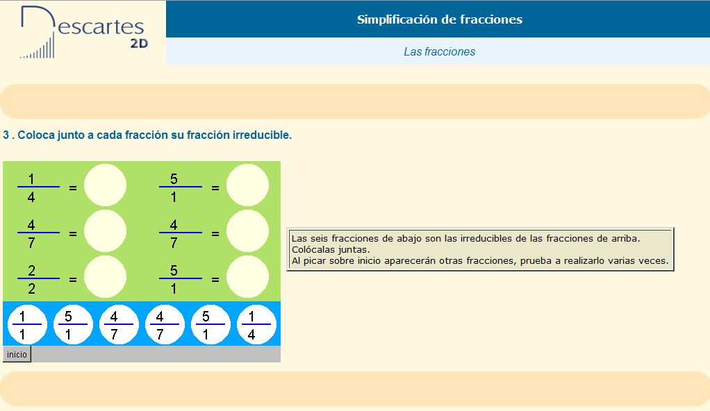 Simplificación de fracciones | Recurso educativo 36657