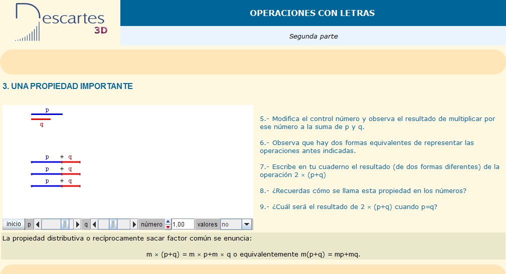 Operaciones con letras | Recurso educativo 36766