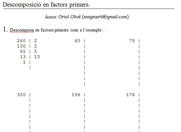 Descomposició en factors primers | Recurso educativo 36919