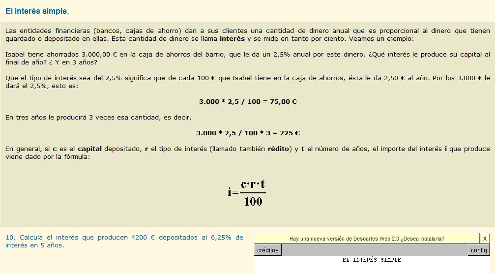 Interés simple | Recurso educativo 37033