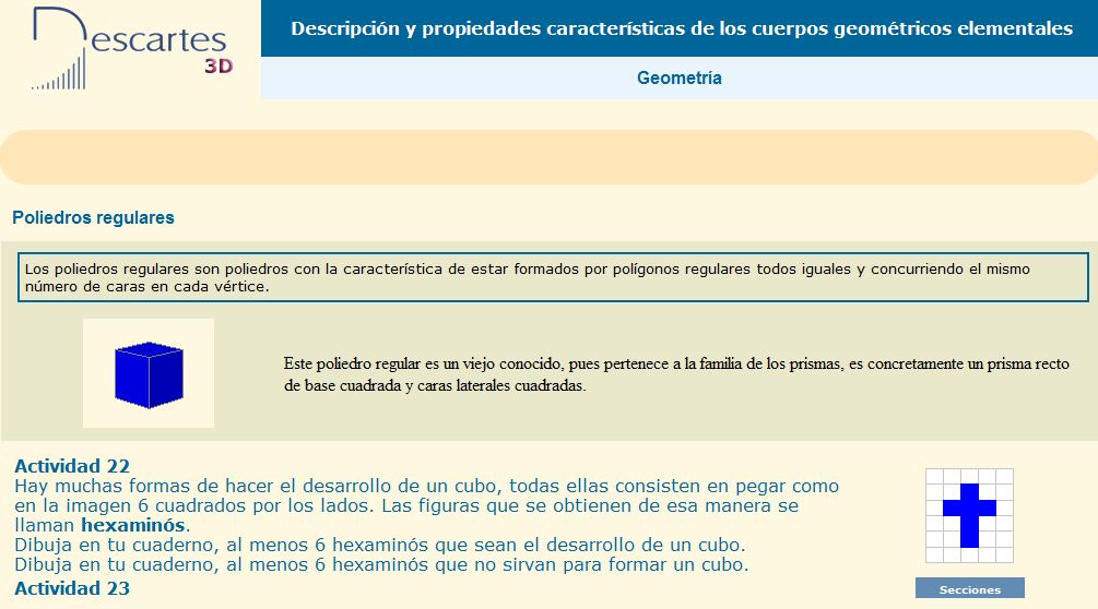 Cuerpos geométricos regulares | Recurso educativo 37179