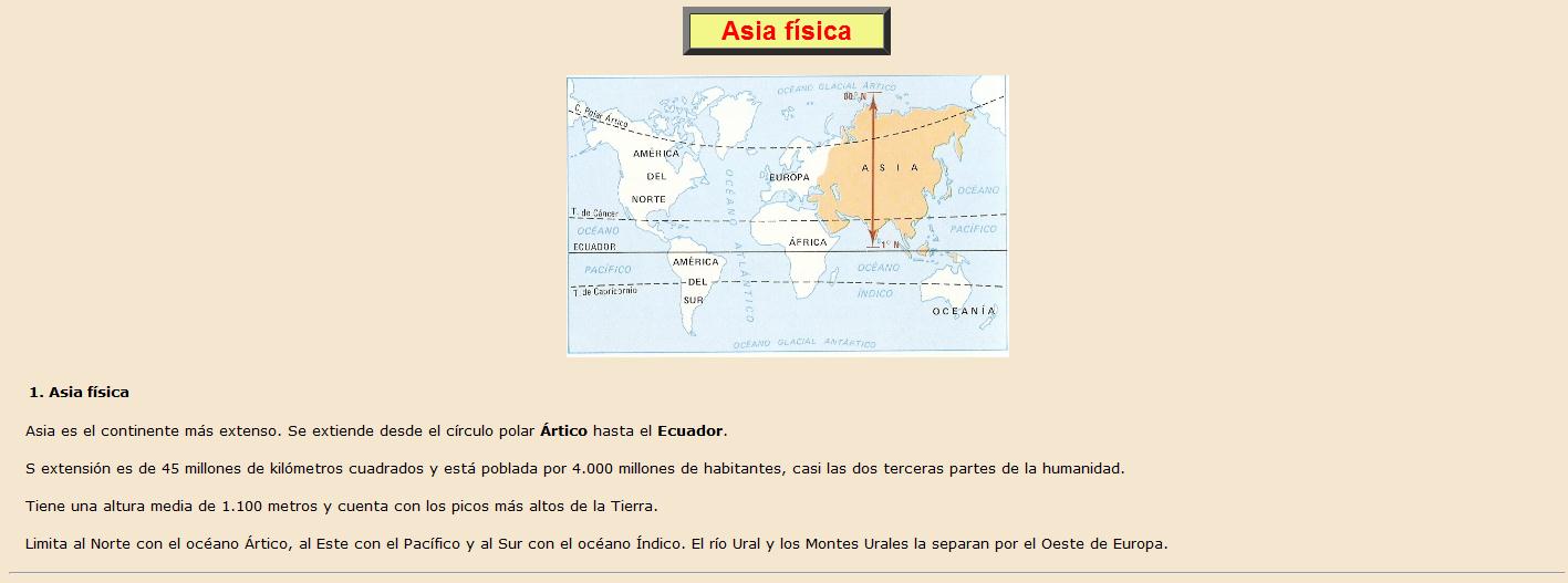 Asia física | Recurso educativo 37320