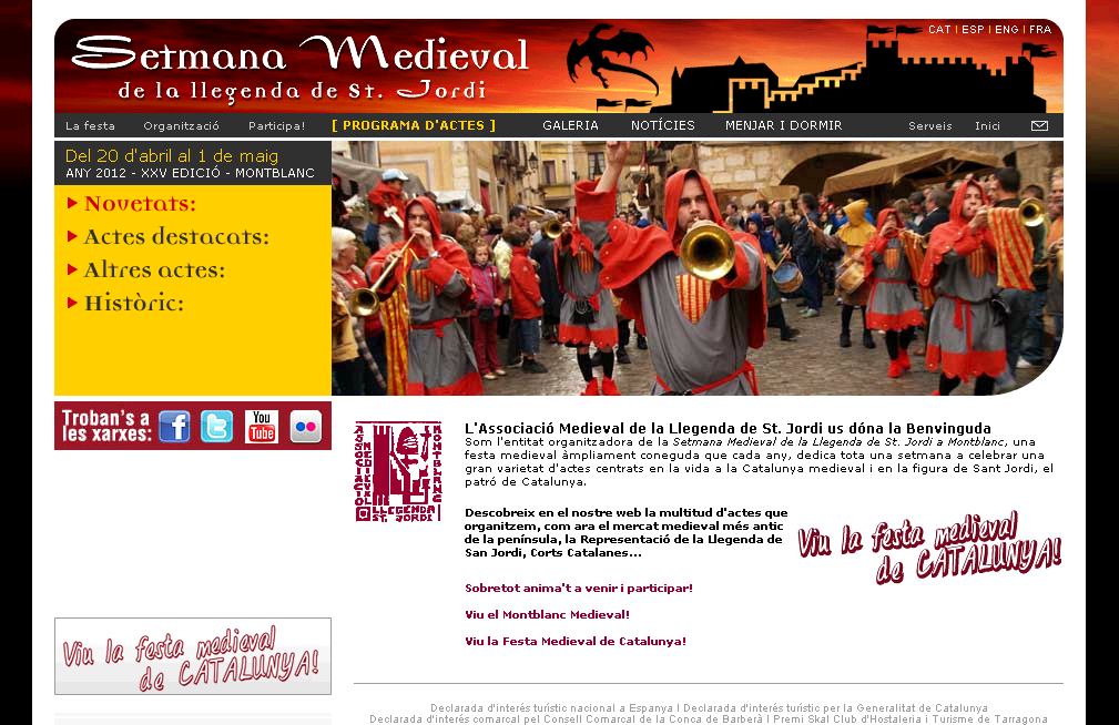 Web de la Setmana Medieval de Montblanc | Recurso educativo 39123