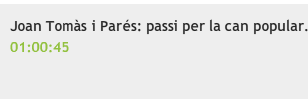 Joan Tomàs i Parés: passió per la cançó popular. | Recurso educativo 39581