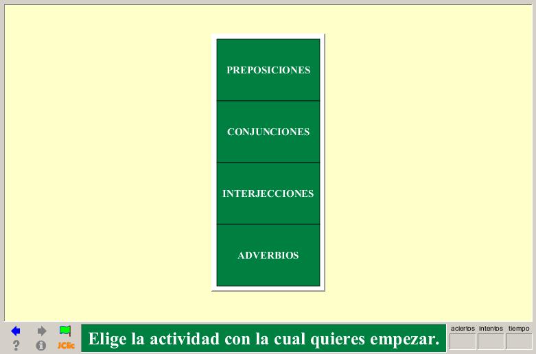 Partes invariables de la oración | Recurso educativo 39724