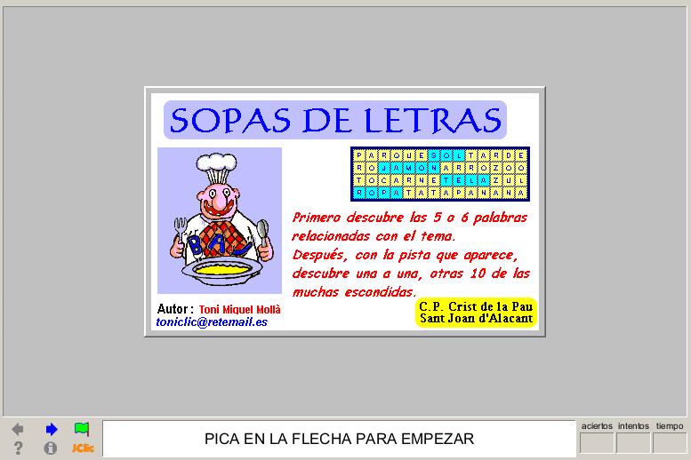 Sopas de letras | Recurso educativo 40034