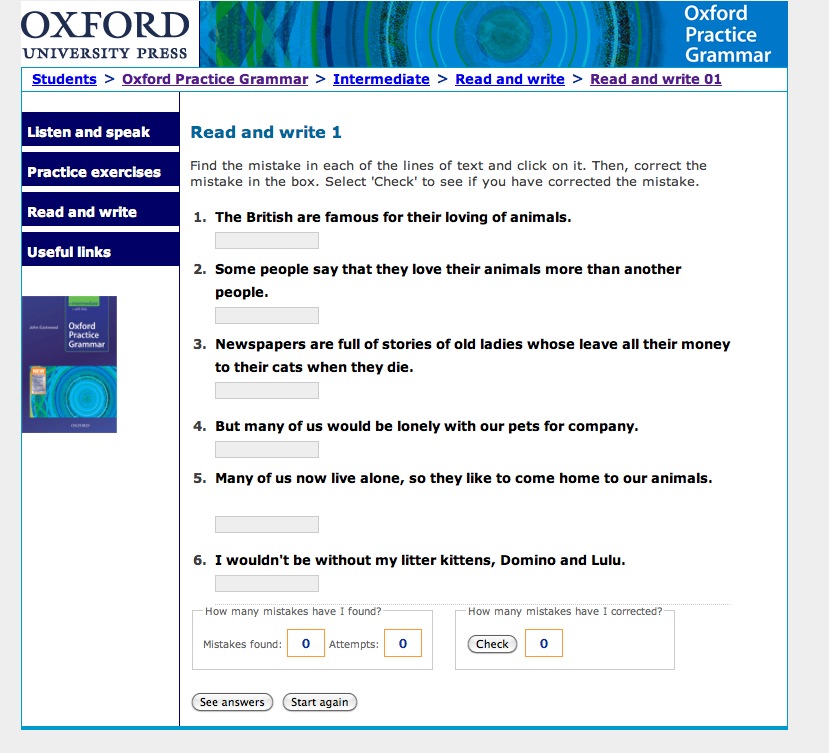 Oxford Practice Grammar Intermediate | Recurso educativo 40414