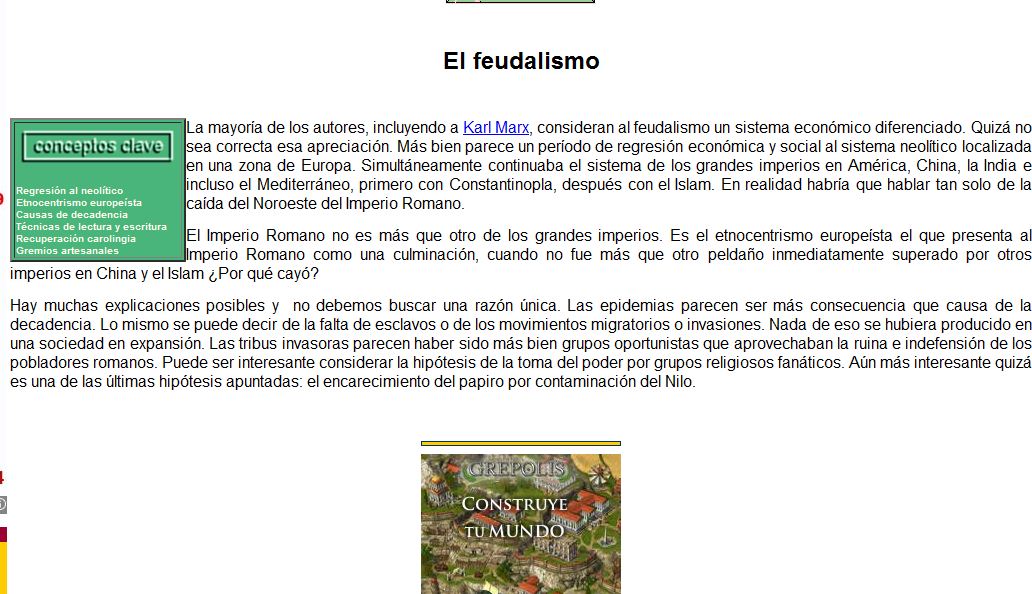 El Feudalismo | Recurso educativo 41434