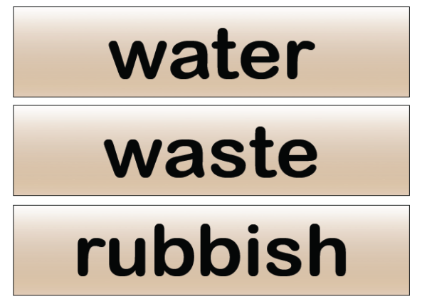 Recycling flashcards | Recurso educativo 42322