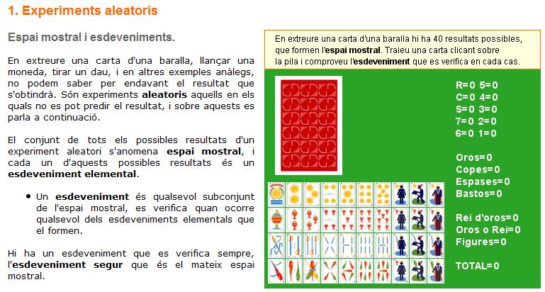 Experiments aleatoris | Recurso educativo 46266