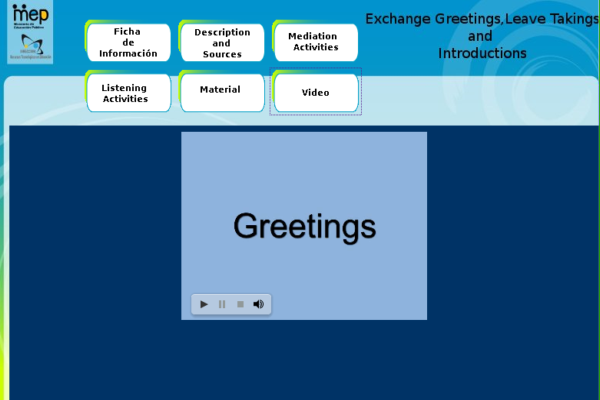 Exchange greetings | Recurso educativo 47051