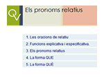 Els pronoms relatius | Recurso educativo 48537