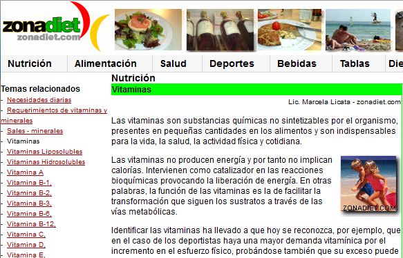 Las vitaminas | Recurso educativo 49069