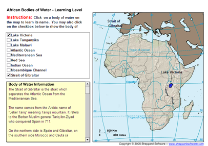 African bodies of water | Recurso educativo 49617