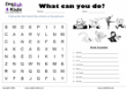 What can you do? | Recurso educativo 12594