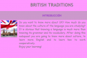 Webquest: British traditions | Recurso educativo 12641