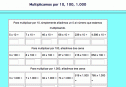 Multiplicación por la unidad seguida de ceros | Recurso educativo 15526