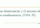 La democracia y el ascenso de los totalitarismos | Recurso educativo 22277