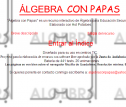 Álgebra con Papas | Recurso educativo 24455