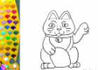 ¡A Colorear!: Gato de la suerte | Recurso educativo 27375