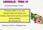 Lenguaje 4º. Tema 10 | Recurso educativo 6345