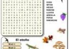 Sopa de letras: otoño | Recurso educativo 7109