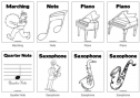 Music colouring pages | Recurso educativo 70277