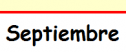 Calendario de actividades: septiembre | Recurso educativo 70792