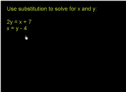 Video: The substitution method | Recurso educativo 71896