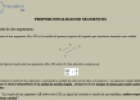 Proporcionalidad de segmentos: I) razón de dos segmentos; II) segmentos proporcionales | Recurso educativo 72418