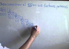 descomposicion del 400 en sus factores primos | Recurso educativo 93379