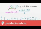 Producto mixto de tres vectores libres | Recurso educativo 109298