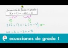 Ecuaciones de primer grado (ejercicio 2) | Recurso educativo 109657