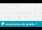 Ecuaciones de primer grado (ejercicio 4) | Recurso educativo 109659