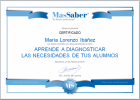 Curso de Aprende a diagnosticar las necesidades de tus alumnos | MasSaber | Recurso educativo 114036