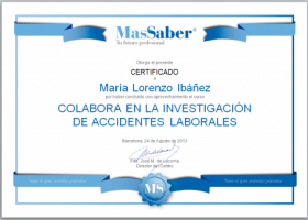 Curso de Colabora en la investigación de accidentes laborales | MasSaber | Recurso educativo 114070