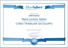 Curso de Cómo trabajar en equipo | MasSaber | Recurso educativo 114085