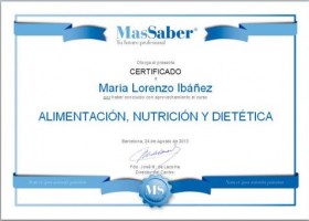 Curso de Alimentación, nutrición y dietética | MasSaber | Recurso educativo 114170