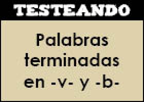 Ortografía - Palabras terminadas en -v- y -b- | Recurso educativo 350822