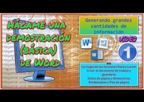 Word: Hágame una Demostración básica-Video01 | Recurso educativo 612473