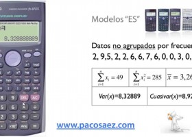 3.Calculadoras CASIO: Estadística descriptiva. | Recurso educativo 657456