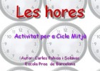 Les hores | Recurso educativo 684206